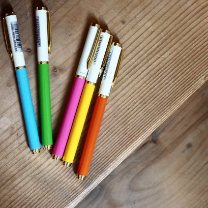 Aihao zlaté kovové plnící pero, různé barvy (Barva zelená)