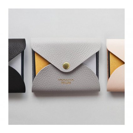 Y 038leather cover for refill gray leather