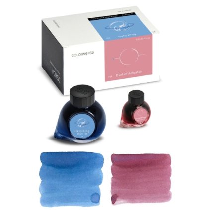 Colorverse set třyptivých inkoustů 65ml+15ml, No.100101 Halo Ring & Dust Of Adrastea pruh