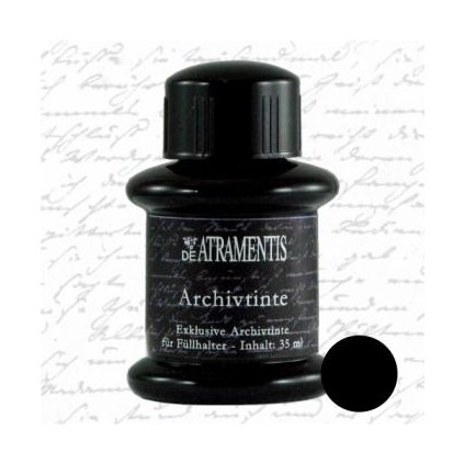 De Atramentis archivační inkoust 45 ml, Archive Ink, Black