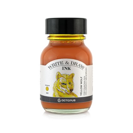 write and draw inks colorieren sketchen tusche tinte yellow wolf 50 ml