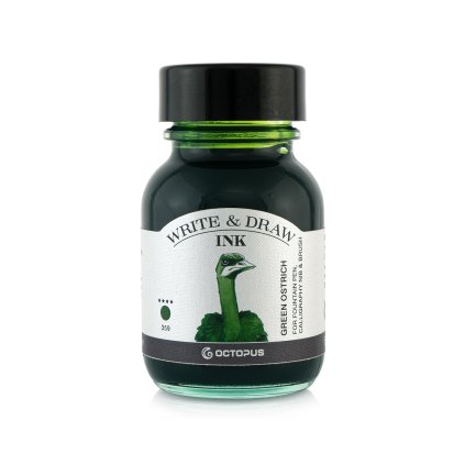write and draw inks colorieren sketchen tusche tinte green ostrich 50 ml