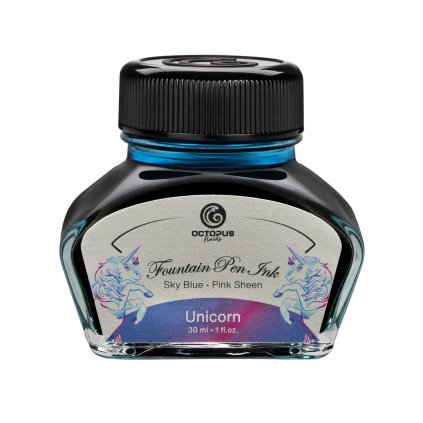 Octopus Sheen Ink Schreibtinte zweifarbig blau Unicorn