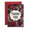 Chase & Wonder přání s obálkou "Thank you" květinové