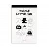 doodle letter pad 01 white