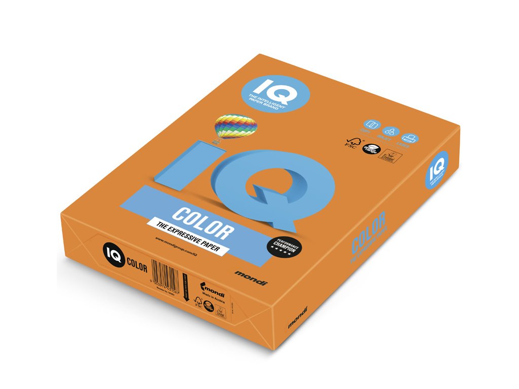 IQ COLOR OR43 A4 160g oranžová