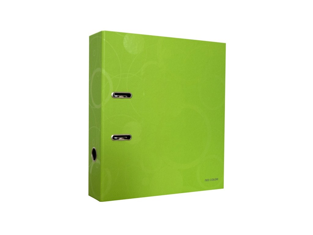 1437 pakovy poradac neo colori a4 75mm zeleny
