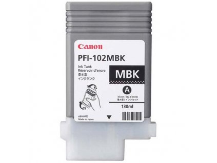 Originální inkoust Canon PFI102MBK černý matný