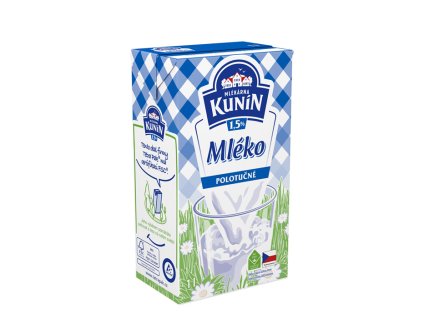 Mléko trvanlivé polotučné 1l