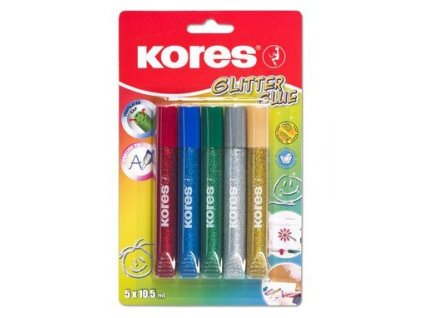 12834 3 lepidlo trpytive kores glitter sada 5 barev