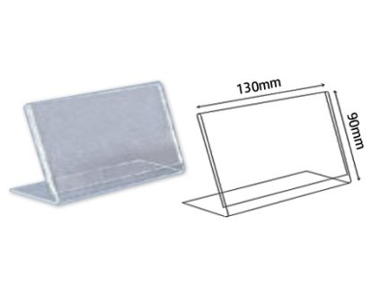 14436 1 stojanek plexi na sirku 130x90mm