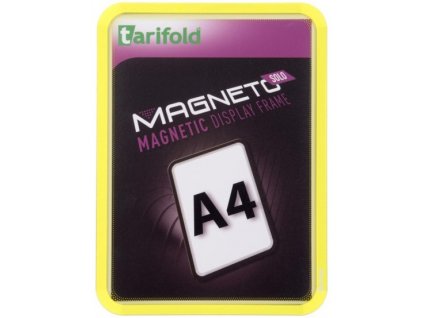 Kapsa s rámečkem TARIFOLD Magneto Solo A4 žlutá