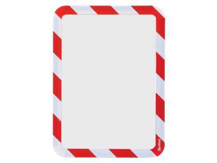 Kapsa samolepicí bezpečnostní signální A4 červeno-bílá