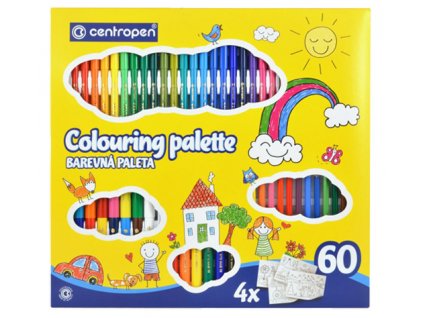 Sada fixů, pastelek a omalovánek Colouring Palette Centropen 9396
