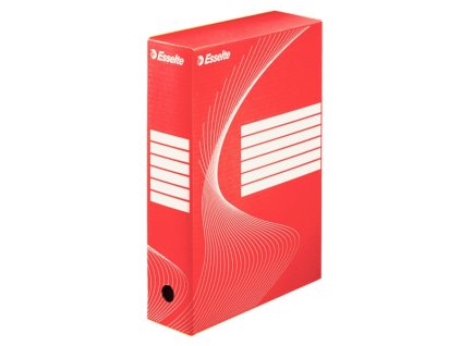 1539 archivacni krabice esselte 80mm cervena