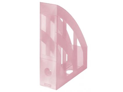Magazín box plastový transparent světle růžový