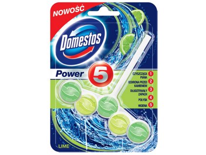 Domestos Power 5 WC závěs Lime 55g