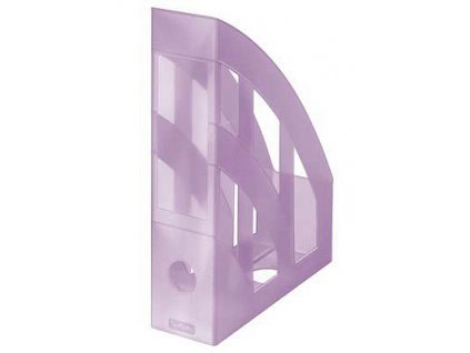 Magazín box plastový transparent fialový