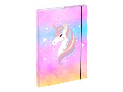 BAAGL Box na sešity A4 Rainbow Unicorn