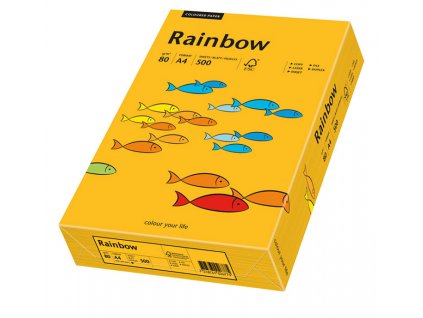 RAINBOW A4 80g 500ls středně oranžová (22)