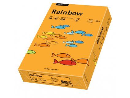 RAINBOW A4 80g 500ls oranžová (24)