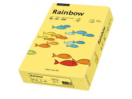 RAINBOW A4 80g 500ls kanárkově žlutá (16)