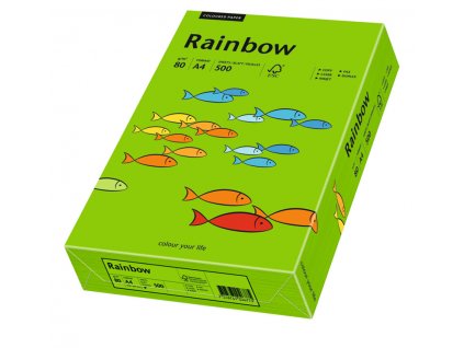 RAINBOW A4 80g 500ls intenzivní zelená (78)