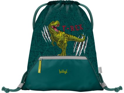 BAAGL Sáček na cvičky s kapsou T-REX