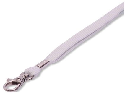 15927 1 snurka na krk rose 12mm x 90cm seda