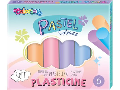 Plastelína Colorino Pastel 6 barev
