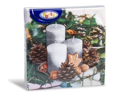 Ubrousky papírové 3-vrstvé 20ks Vánoce 2