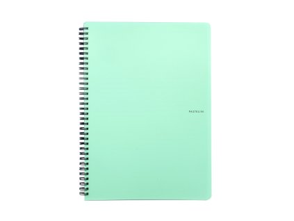 167576 twin wire blok a4 pp pastelini zelena