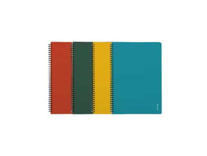 167750 twin wire blok a5 pp verde assort