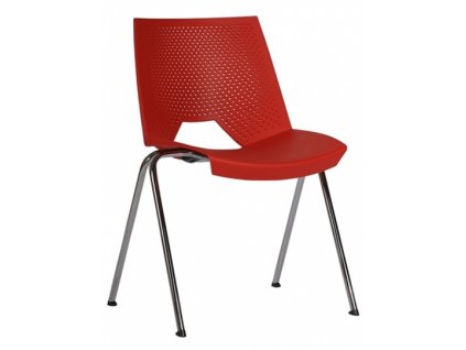 17010 1 zidle jidelni strike p75 cervena