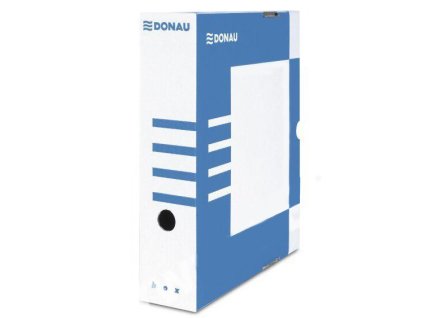 1713 archivacni krabice donau papirova 80mm modra