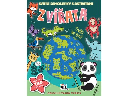 Svítící samolepky s aktivitami Zvířata