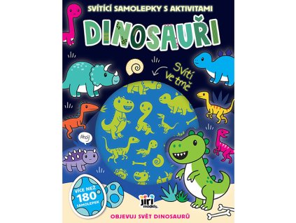 Svítící samolepky s aktivitami Dinosauři
