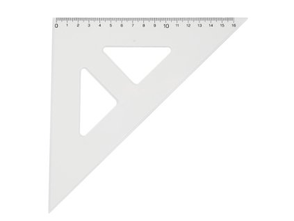 Pravítko trojúhelník Centropen s ryskou