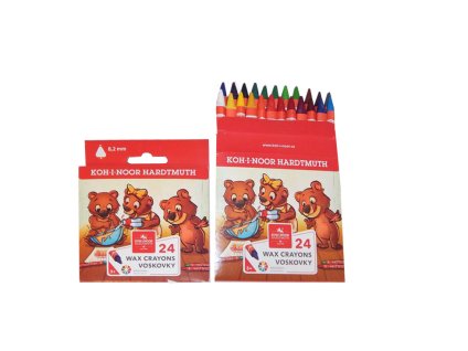 Voskovky Koh-i-Noor 8274 trojhranné 24ks