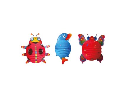 Lampion koule 24 cm Zvířátka