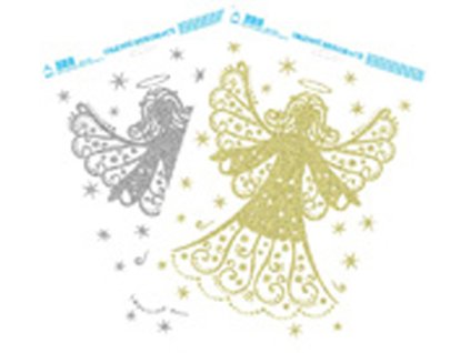 Adhezní folie na okna Andílek