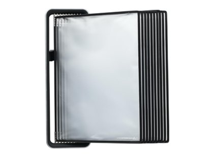 Nástěnný kovový držák TARIFOLD VEO +10kapes černý A4