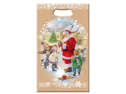 Papírová taška Mikuláš kraft 23x39x8cm