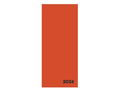 Diář měsíční Verde cihlová