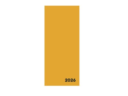 Diář měsíční Verde hořčice