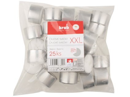 Čajové svíčky 8h, 25 ks po 22 g, baleno v sáčk
