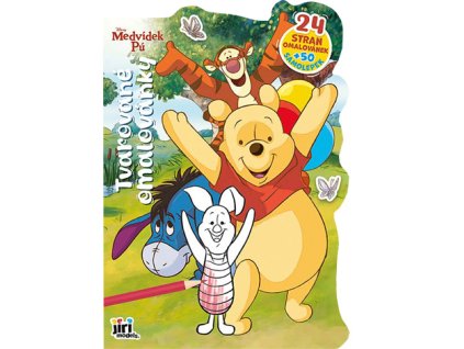 Tvarované omalovánky Medvídek Pú