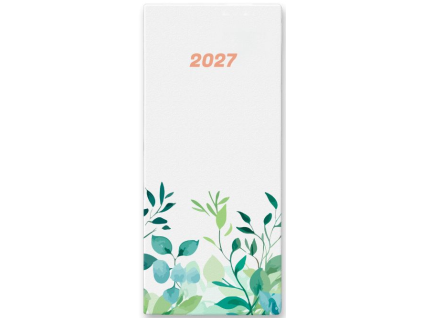 Diář PVC měsíční 2027 Garden