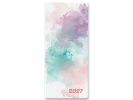 Diář PVC měsíční 2027 Watercolour
