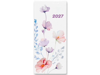 Diář PVC měsíční 2027 Flowers